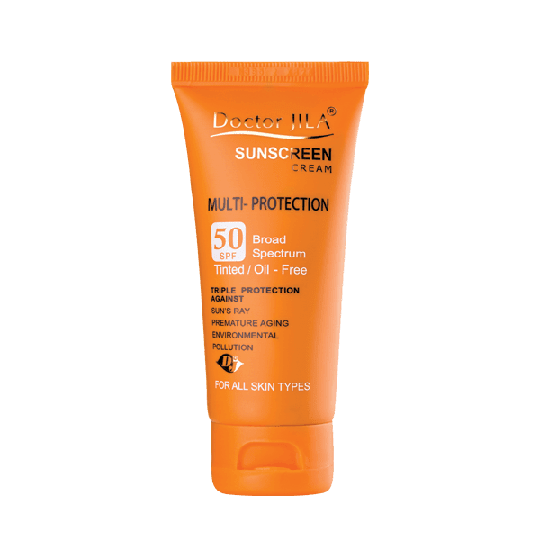کرم ضد آفتاب مولتي-پروتکشن SPF 50 رنگي دکتر ژیلا
